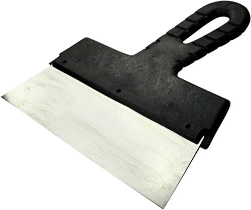AERZETIX - Spatola per facciate - Coltello per rivestimenti 200mm - Stucco/Gesso - Strumento per muratori - Strutturazione/Sigillatura/Levigatura/Decorazione/Rinnovo - Manico in plastica - C46018