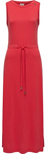 Ragwear Damen Kleid Sommerkleid langes Maxikleid Giggi Red Gr. XXL