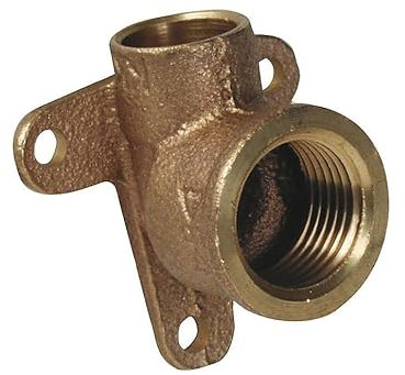 Compression 90° Wallplate Pipe Elbow (Dia)15mm 15mm, 1 in Pack