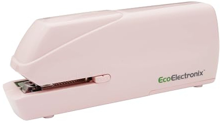 Eco Electronix Pink Electric Stapler Pro - Automatic Desk & Office Stapler
