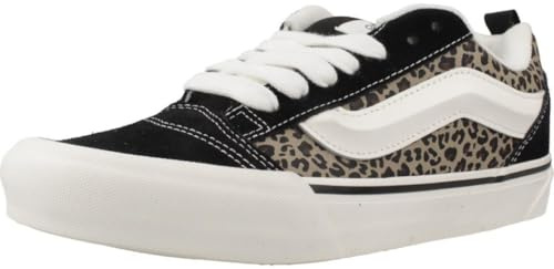 Vans Knu Skool Baskets pour homme, Noir/léopard, 38 EU