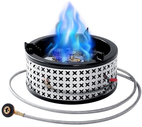 Gaseldad Eldspis för Utomhus 15800w Camping Grillspis | Camping Gaskök För Grillning Picknick Utomhusmatlagning Ryggsäcksvandring Vandring Och Trekking