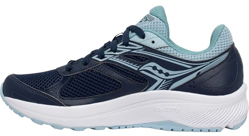 Saucony Women's Cohesion 14 Sneaker, Navy/Sky, 8