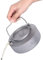 iBasingo 700ml Camping Titan Kessel Kaffee Teekanne Outdoor Ultraleicht Wasserkessel Herd Wasserkrug Kleine Küchen Wasserkocher mit Klappbarem Griff Wandern Reisen Tragbares Trinkgeschirr Ti3100D