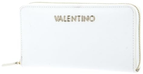 Valentino Divina Sa, Zip Around Wallet für Damen, 3,0 x 10,0 x 19,5 cm (B x H x T), Weiß, Einheitsgröße