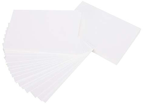 Mwrode 100Pcs Cardstock Paper DIY Crafts Thick Chipboard Sheets Used for Bookbinding Cover Tagboard Photobook Envelope White(Right angle)