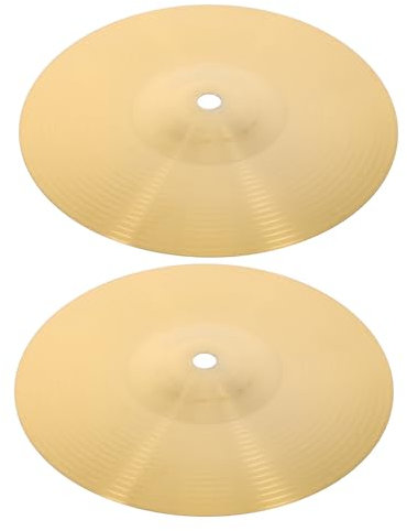 DRESSOOS 2stücke Teilige Jazz-schlagzeugbecken Aus Messing Crash-becken Für Musikinstrumente Set-becken Für Schlagzeugzubehör