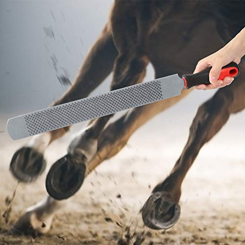 Pssopp Lima para Pezuñas de Caballo, Raspador de Pezuñas de Acero para Caballos, Herramienta de Corte de con Agarre Ergonómico de Doble Cara para Herradores, Herreros y Propietarios de Caballos para
