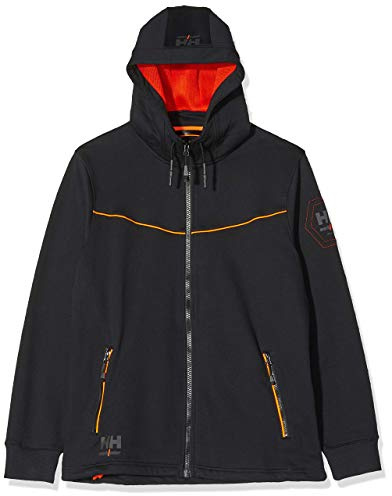 Helly Hansen Workwear Men's Chelsea Evolution fashion hoodies, 990 Black, L UK