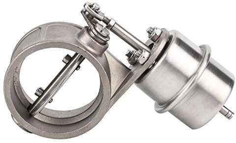 Valvola di Controllo dello Scarico, Valvola Scarico Auto Universale 2,5 per Accessori per Veicoli con Tubo D 63 MM Valvola per Marmitta Depressione(Normalmente aperto)