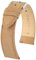 HIRSCH Uhren-Armband Osiris Nubuk L - Uhr-Band aus naturbelassenem Kalbs-Leder - Beige - 18 mm