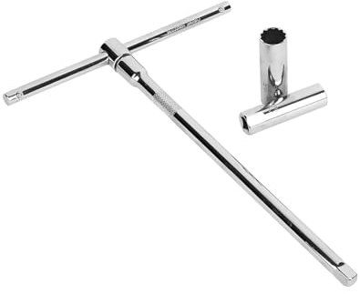 JNNJ 2 Stück Universal Flexibel Zündkerzenschlüssel, Zündkerzen Entferner Installationswerkzeug, Zündkerzenschlüssel Mit Schiebe T-Griff Entferner Für Auto Motorrad