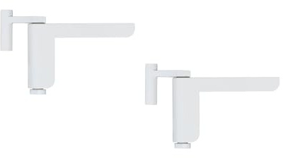 ABUS Türschließer 2603 für leichte Innentüren – geeignet für DIN links und rechts schließende Zimmertüren – ohne Bohren, ohne Schrauben – Weiß - 2er Set