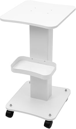 Carro de peluquería, carrito de trabajo, carrito de belleza, carrito de belleza, hasta 60 kg, carrito de trabajo, carrito de salón, soporte para instrumentos de belleza