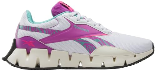 Reebok Femme Zig Dynamica STR Basket, FTWR White Vintage Chalk Purple Rave, 42 EU