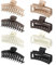 PROPOG Grosse Pince Cheveux Femme 13cm, 8 Pièces Pince a Cheveux Femme Antidérapante Grande Pinces à Cheveux pour Femmes Epais Hair Clip en Boîte