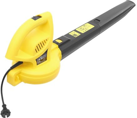 Soplador de hojas eléctrico con cable de 2000 W, 206 CFM, pequeño soplador de nieve ligero de mano de 320 km/h, soplador de hojas para el cuidado del césped, patio, entrada