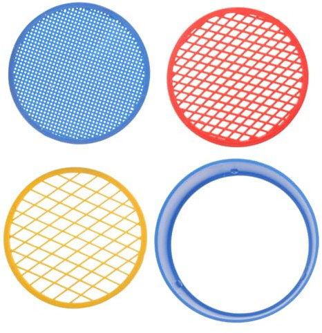 HANABASS 3juegos Tamices De Plástico para Jardín Cribas De Malla para Filtrar Suelo y Compost Sifones De Tierra para Separar Rocas y Residuos