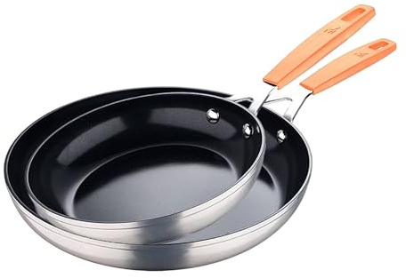 San Ignacio Juego de 2 Sartenes Ø16Ø28cm en aluminio forjado para inducción COMPACT