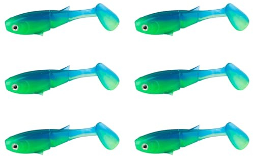 6 Lot Simulation Soft Bait Fishing Lures Realistic Articulating Swimbaits Enhanced Strike Rate Artificial Baits