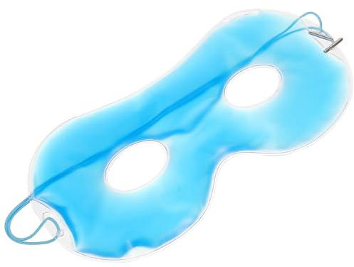 Angoily Masque Oculaire Design Simple et Confortable en Gel Réutilisable à Compresse Froide Soulagement Rapide de L'inconfort Oculaire, Plastique et Corde en Nylon pour Femmes