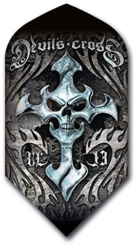 US Darts 3 Sets (9 Flights) Alchemy Devils Cross Slim Dart Flights