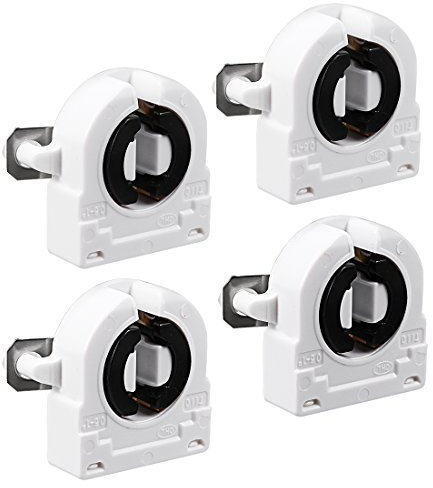sourcing map 4 STK Leuchtstofflampe Halter 2A T8 Socket G13 Sockel Light Socket Weiß