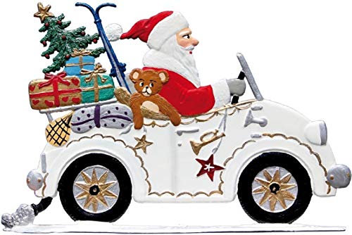 Wilhelm Schweizer Zinnfigur Nikolaus im Auto