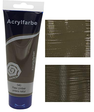 Paintersisters® Acrylfarben 120 ml, freie Farbwahl aus 24 Farbtönen, original Künstler-Qualität, zum Malen auf Keilrahmen, Leinwand (21 umbra natur)