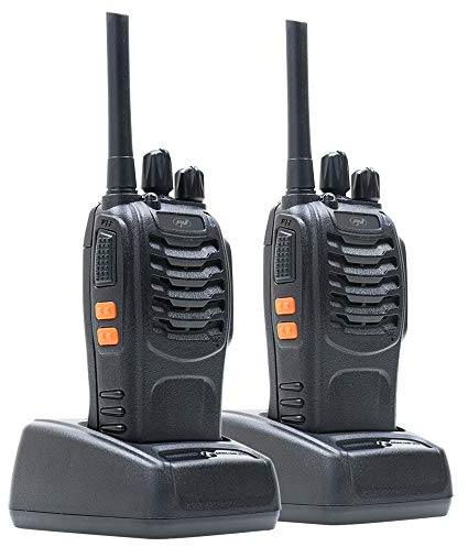 Radio portatil PNI PMR R40 Pro, 2 Piezas, 0.5W, ASQ, Tot, Monitor, programable, baterías de 1200mAh, Cargadores y Auriculares incluidos, VOX Function