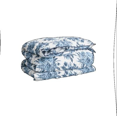 GANT Flower Garden Bettdeckenbezug einzeln 135x200cm Farbe Beacon Blue Blumen