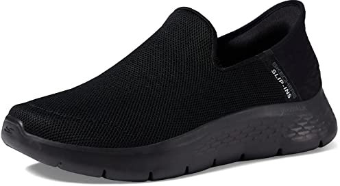 Skechers GO Walk Flex, Zapatillas Hombre, Black Textile, 45 EU