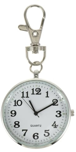 iplusmile Clip On Pocket Watch - Open Face Watch for Women Men - Unisex Portable Unisex Digital Hanging Clip Watches for Nurses Doctors Students