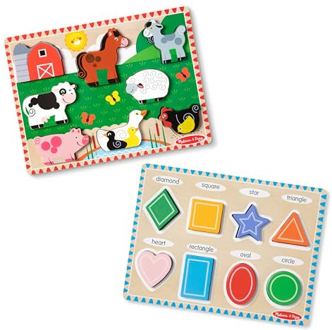 Melissa & Doug Chunky Puzzle Bundle