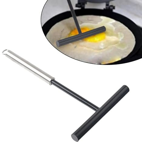 XoeLLe Spatola Crespelle, Stendi Crepes, Distributore per Crepe, Spalmatore per Crepe Antiaderente, Forma di T Crepe, Distributore di Impasti(19,5 x 12,3cm)