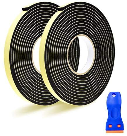 YTSMFL Cinta Vitroceramica, 10 M 12 Mm X 2 Mm Cinta De Sellado Para Placa De Cocina Con Raspador PequeñO Cinta Selladora Impermeable Para Todo Tipo De Placas Vitroceramicas