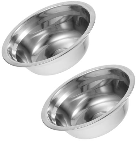 IMIKEYA 2piezas Cuencos Pequeños De Acero Inoxidable Recipientes Para Mezclar Para Cocina