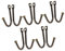 Veemoon 10 Ganchos Decorativos Resistentes De Metal Para Pared Para Vallas Percheros De Bronce Para Colgar Toallas Plantas Café Y Plancha