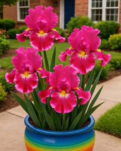 Los bulbos de iris, con sus vibrantes colores, embellecen tu jardín.-4bulbos-Z