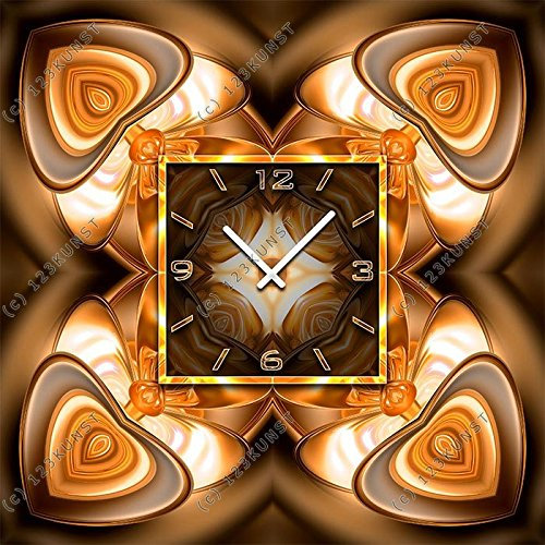 dixtime 3596 Designer Wanduhr, Wanduhren, Moderne Wohnraumuhr 90cm x 90cm