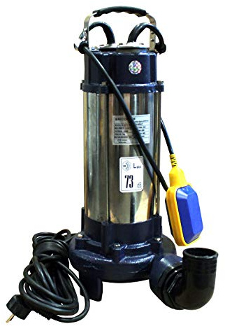 Bricoferr BFO1500 Bomba Sumergible Aguas Sucias, Gris