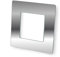 Single Light Switch Surround Acrylic Finger Plate Panel Socket (Silver Mirror)