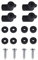 Windhager Kit Anti-Insectes pour fenêtres, Accessoires pour moustiquaires, pièces de Rechange pour moustiquaires, Cadre de Tension pour fenêtres, vis incluses, Montage Facile, 4 pièces, Anthracite