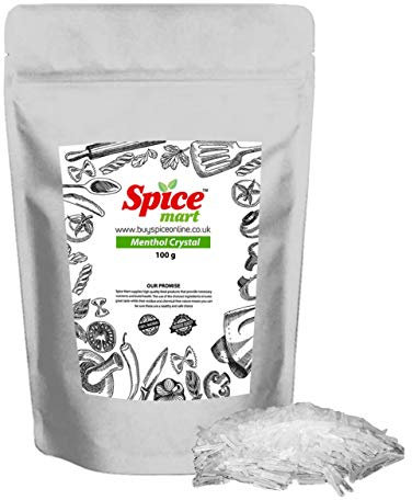 200g | Natural Menthol Crystals Aromatherapy Congestion Blocked Nose Relief Cold Flu Premium Quality Free P&P