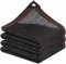 Schattierungsnetz - Schattennetz Mit ösen Leicht und Haltbarkeit Schattiernetz Sonnensegel für Terrasse Pergola Balkon Garten Pflanze Gewächshaus Hühnerstall Outdoor(Schwarz 2x3m)