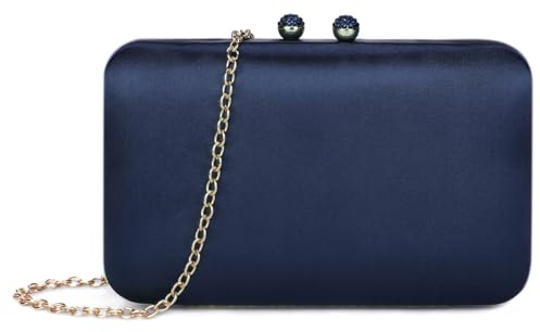 BAIGIO Bolso de Satén para Mujer, Bolso de Mano de Mujer Fiesta Bolso de Noche Estilo Elegante Monedero del Banquete para Fiesta, Graduación, Boda