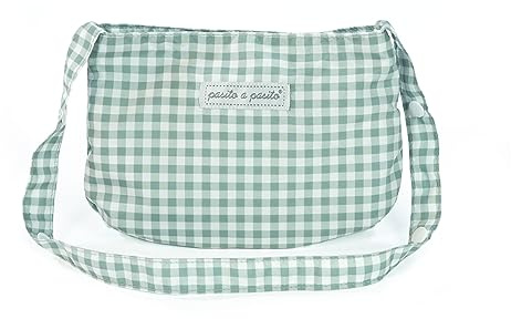 Pasito a pasito - Bolsa para muñecas Tom Vichy Verde