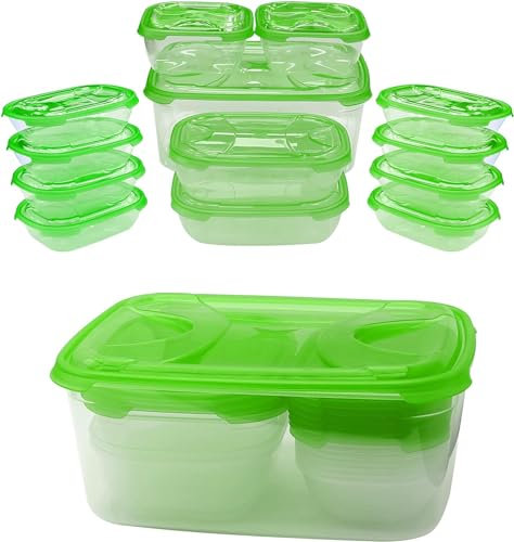 Scorpeon 13-Pack Food Storage Containers – BPA-Free, Airtight & Leakproof – Microwave, Freezer & Dishwasher Safe – Meal Prep, Pasta, Cereal, Soup, Salad (500ml–6700ml)