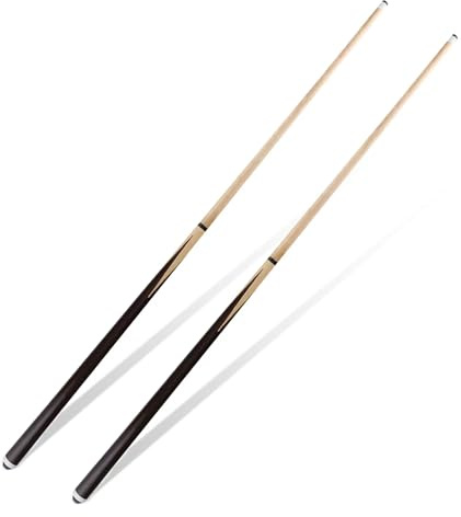 JEPNJPU Biljardköpinne, träklubba 36 tum/42 tum/122 cm/147 cm/148 cm biljardköpinnar set med 2/4, bordspinne för nybörjare, kö för biljardbord, biljardpinnar med 13 mm spets