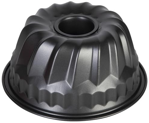 wenco Mini-Gugelhupfform 18 cm – Hochwertige Antihaftbeschichtung, Robuster Stahl, Gleichmäßige Wärmeverteilung, Klassisches grau, Ideal für Kleine Kuchen, Leicht zu Reinigen